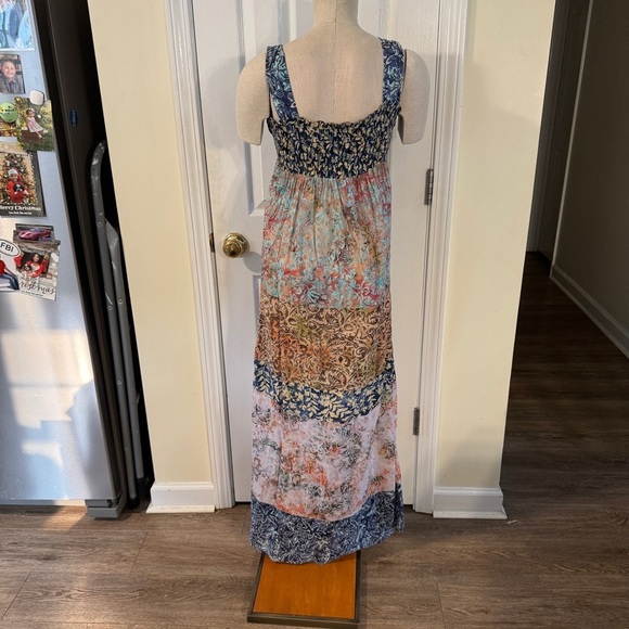 Frivolous by La Blend Boho Maxi Dress Medium Handmade 100% Cotton - Picture 2 of 8